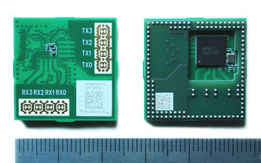 AK5816AIM mmWave radar module for camera-less fall detection / AK5816AIM mmWave Radarmodul zur kameralosen Sturzerkennung