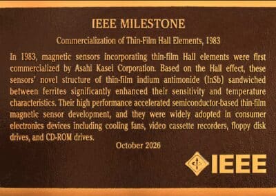 IEEE Milestone plaque Asahi Kasei